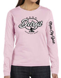 Camp Detroit Apparel Ladies Long Sleeve Soft Style Fit T-Shirt