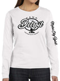 Camp Detroit Apparel Ladies Long Sleeve Soft Style Fit T-Shirt