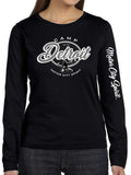 Camp Detroit Apparel Ladies Long Sleeve Soft Style Fit T-Shirt