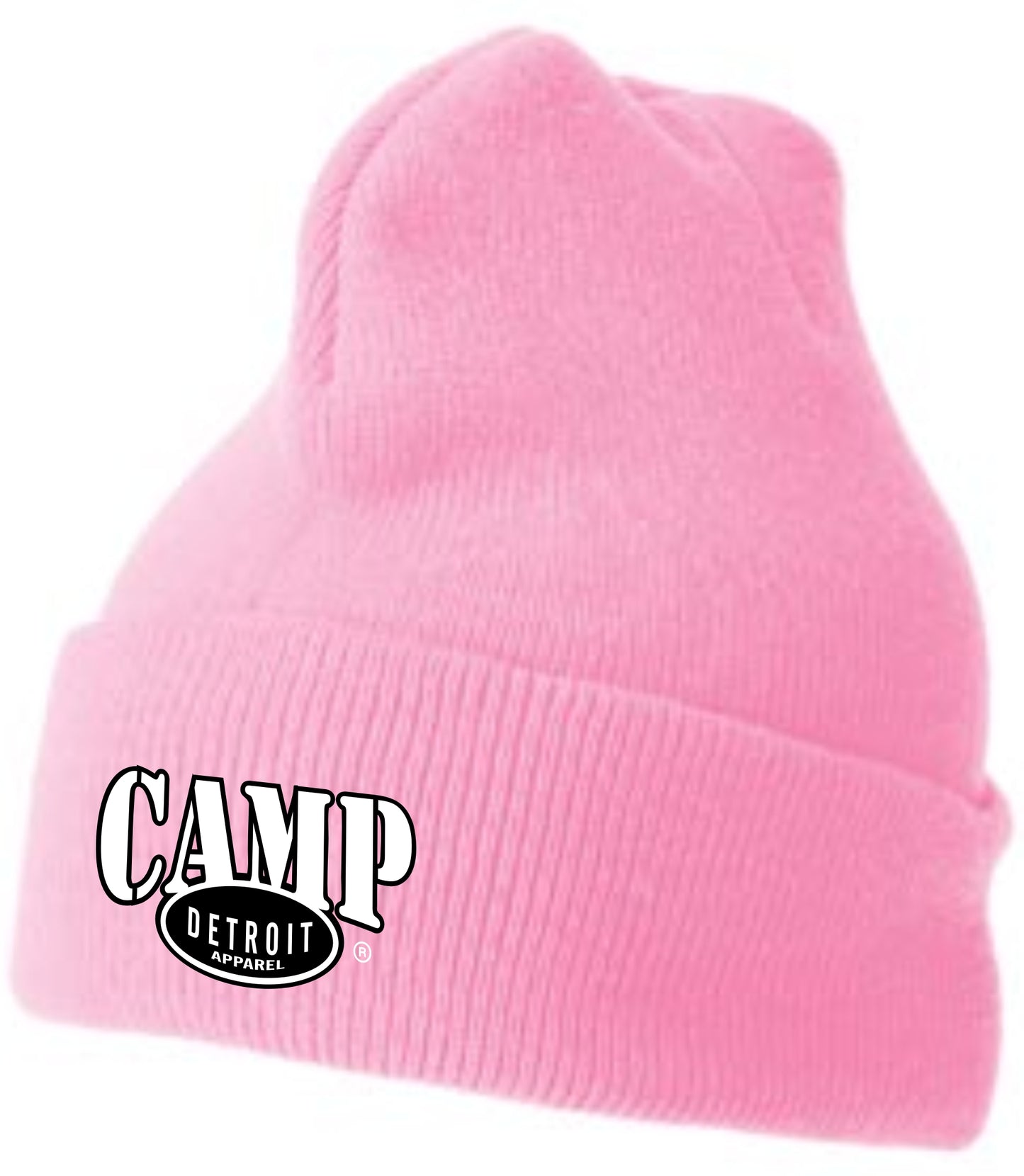 Camp Detroit Solid Color Knit Beanie