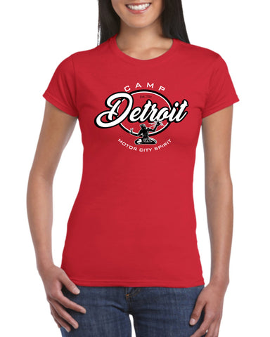 Camp Detroit Apparel Ladies Short Sleeve Softstyle Fashion Tee